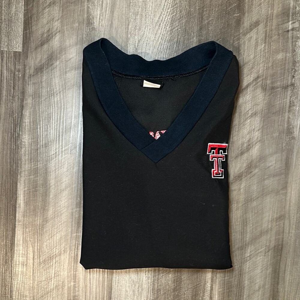 Texas Tech Red Raiders Datrek Vintage V-Neck Golf Pullover - Large